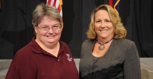Pictured, from left, are Anne Baker and Tina McManus.