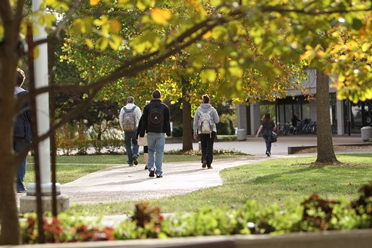 Students walking to class.