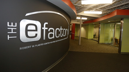 eFactory welcome sign