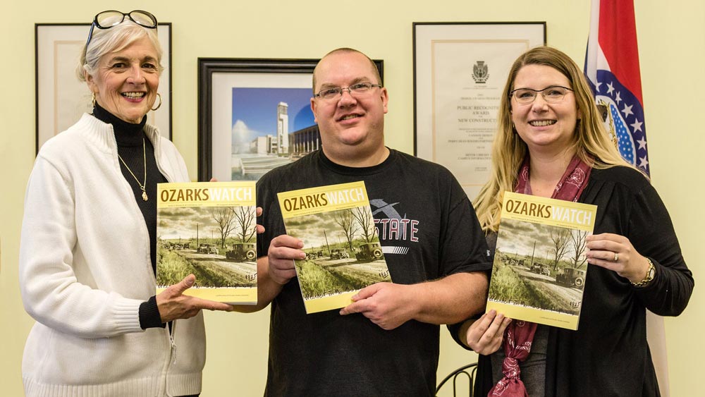 OzarksWatch editors display the magazine