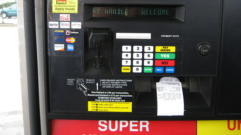 Gas station credit card payment