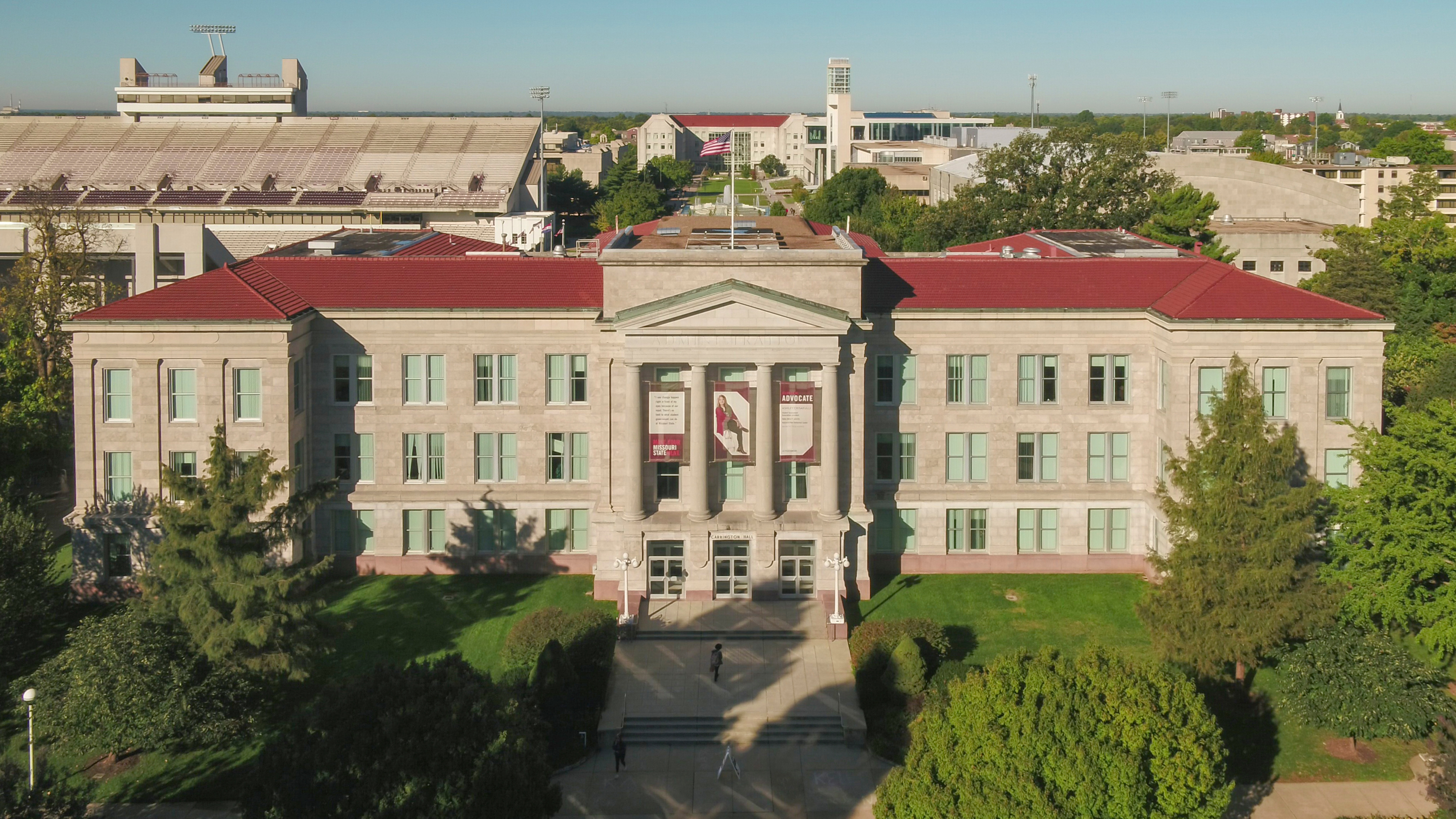Carrington Hall Aerial View News Missouri State University