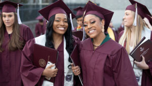 A few Missouri State University graduates after the fall 2019 commencement,
