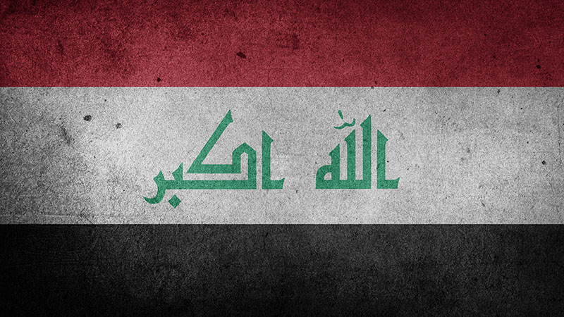 Flag of Iraq.