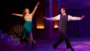 Performers on stage at Tent Theatre's 2022 Crazy for You show.