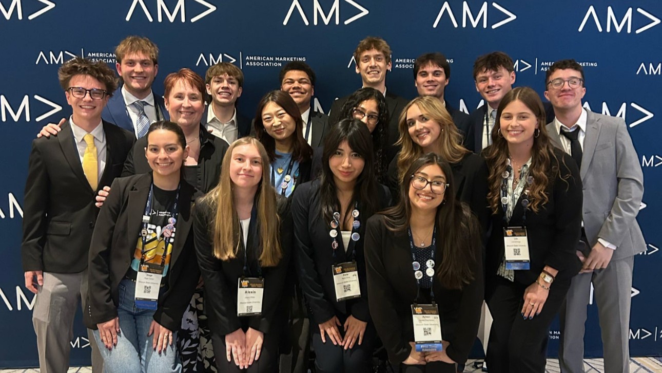 Missouri State AMA chapter members at the AMA International Collegiate Conference in Chicago, Illinois.