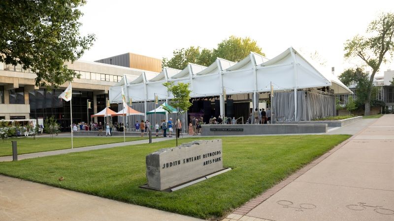 The John Goodman Amphitheatre in the Judith Reynolds Arts Park.