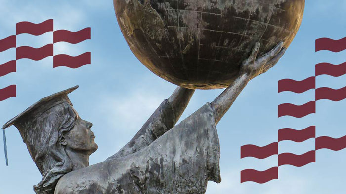 Citizen Scholar statue.