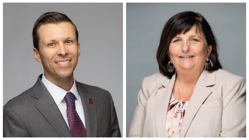 Travis Freeman (left) and Ann Kampeter (right).